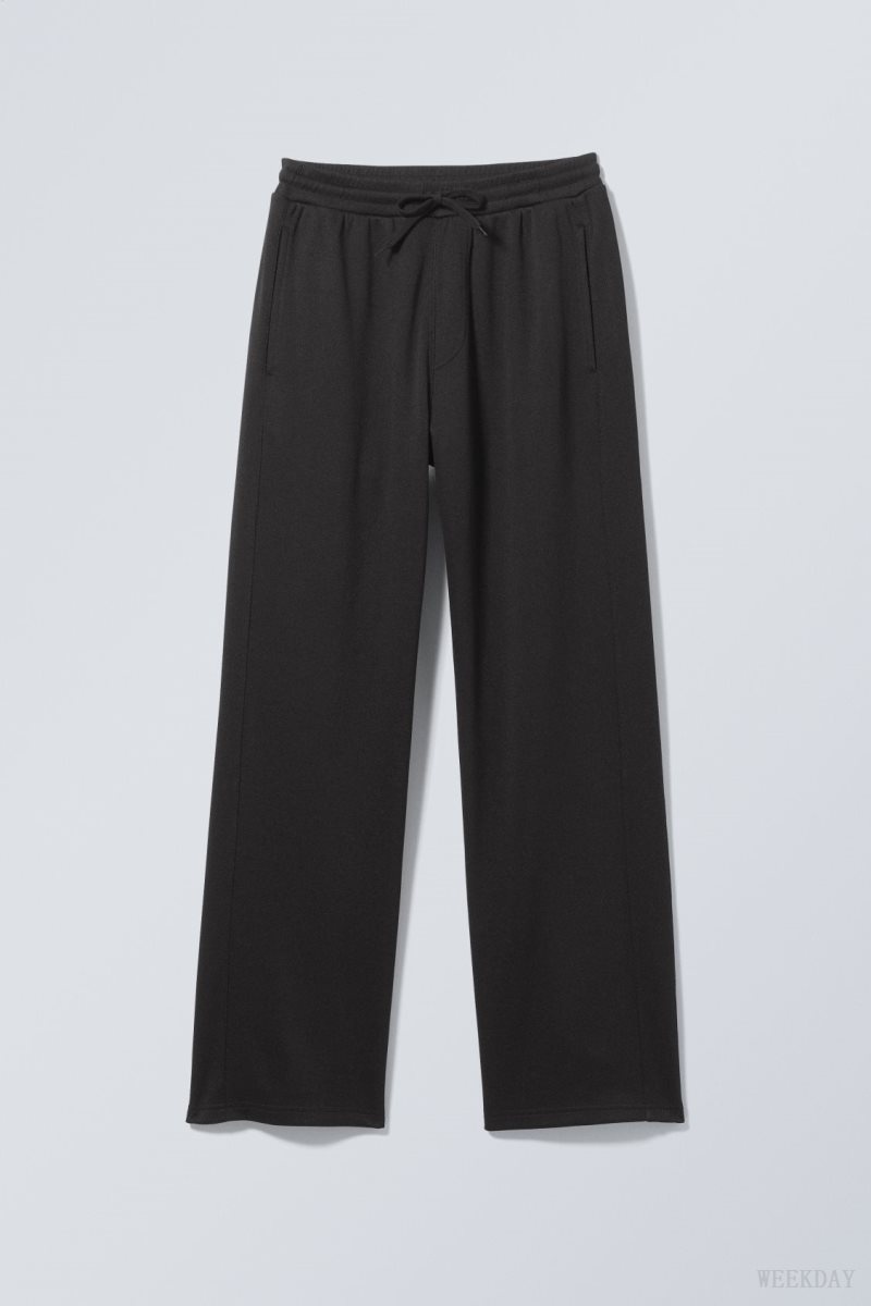 Black Weekday Hank Tracksuit Trousers | IMNU1014