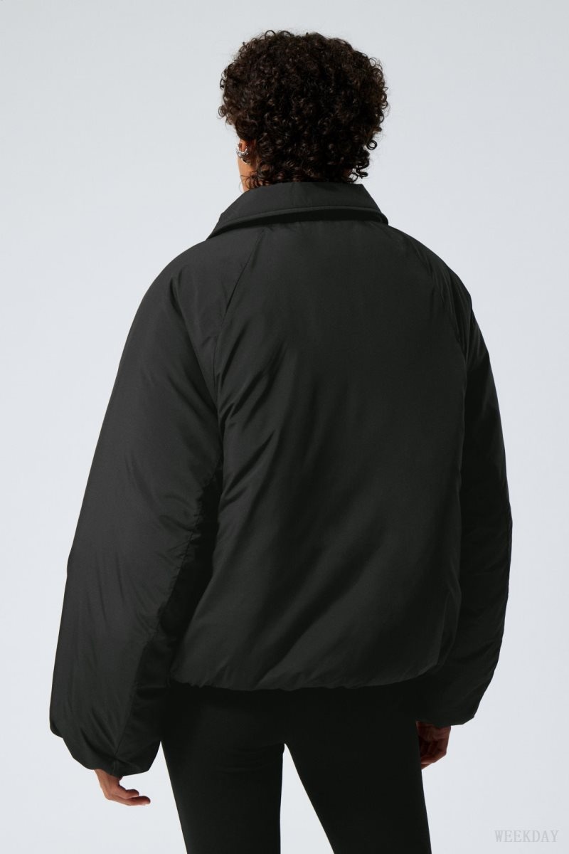 Black Weekday Helena Padded Jacket | MIDU6614