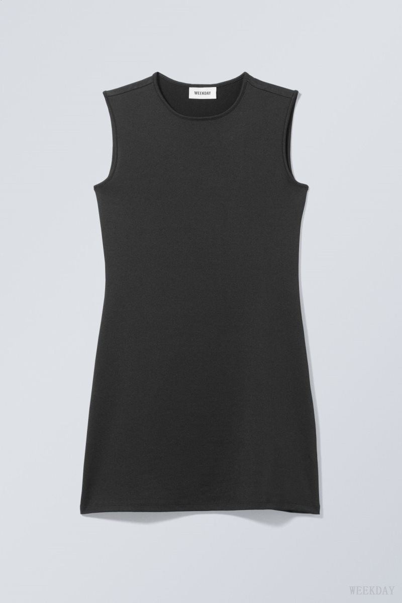 Black Weekday Johanna Tank Dress | OKLS6680