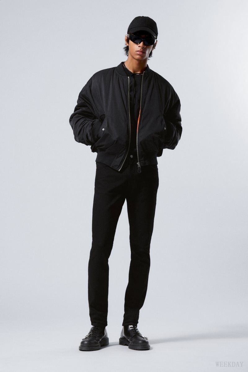 Black Weekday Jon Bomber Jacket | JWTK4167