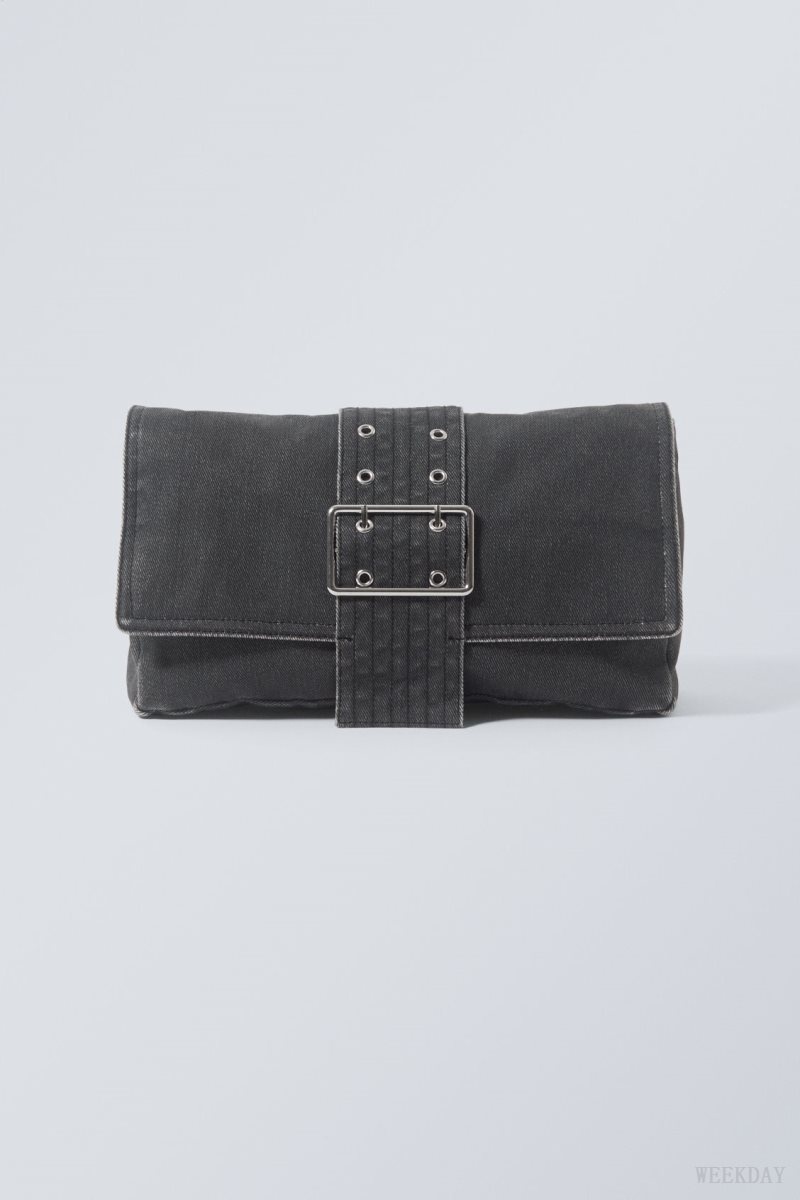 Black Weekday Kylie Denim Shoulder Bag | GSES7044