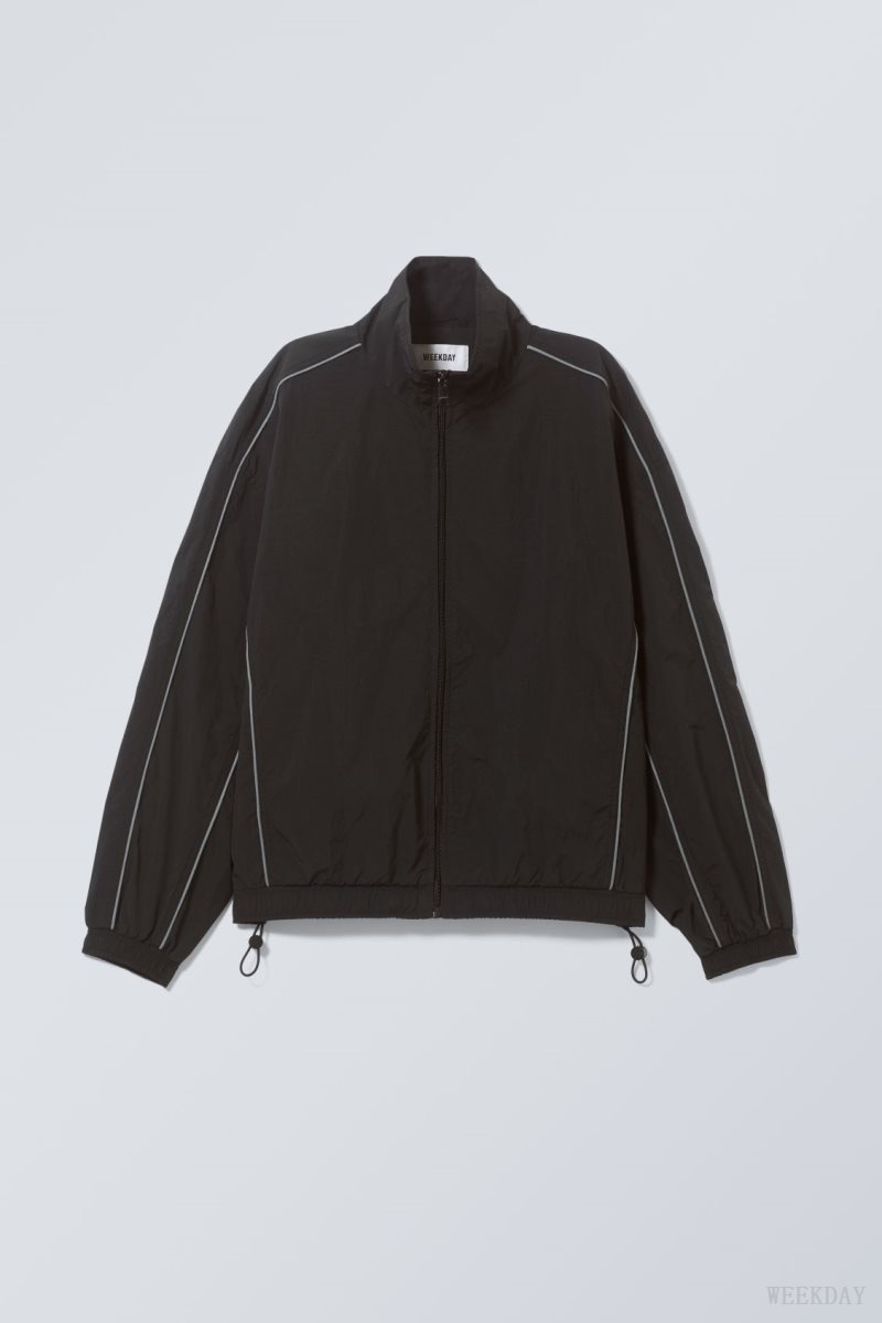 Black Weekday Nera Windbreaker Jacket | KNJQ8951