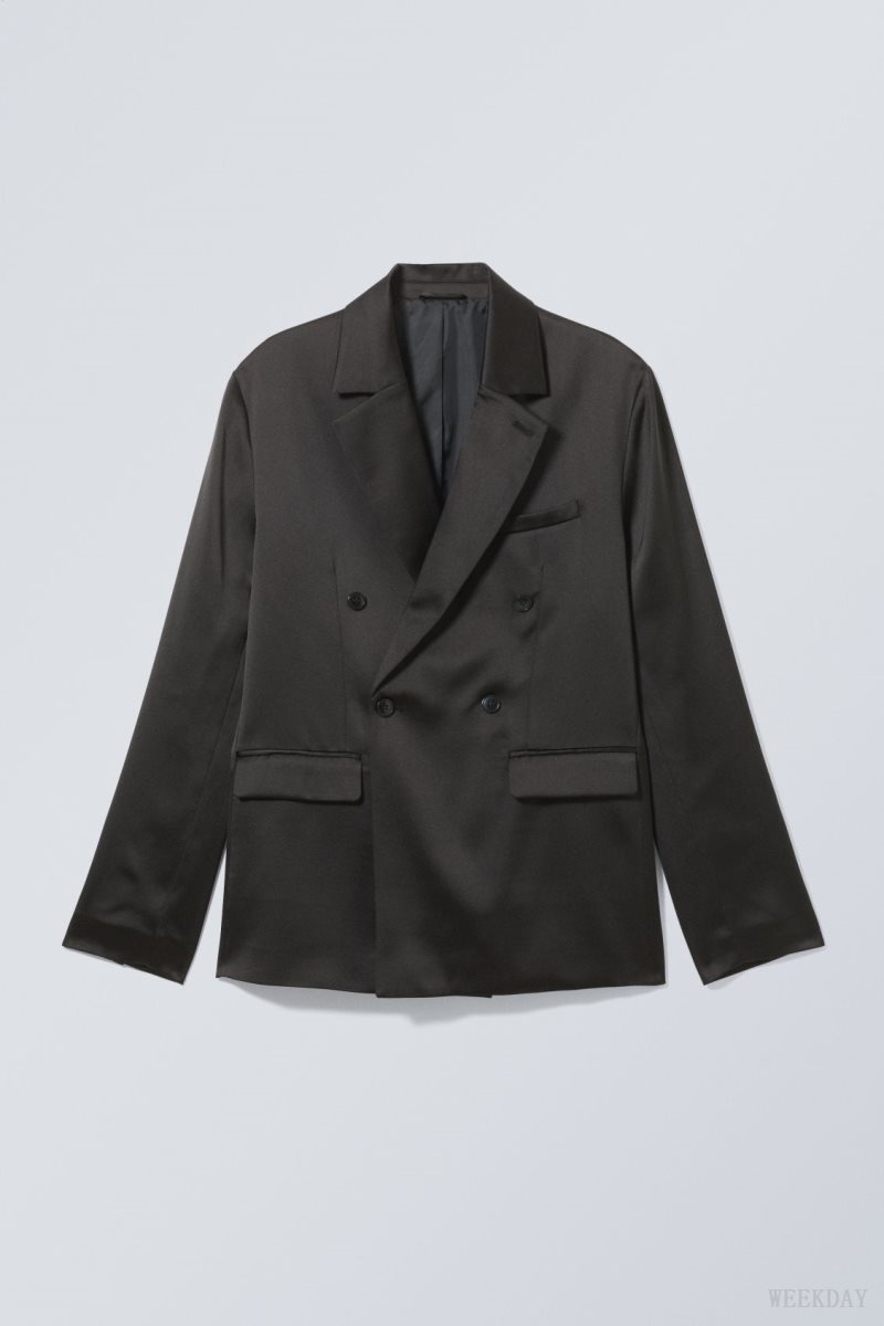 Black Weekday Roberto Regular Blazer | PZVG1751