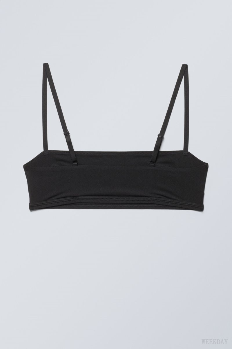 Black Weekday Soul Soft Bra Bra | FGTL7164