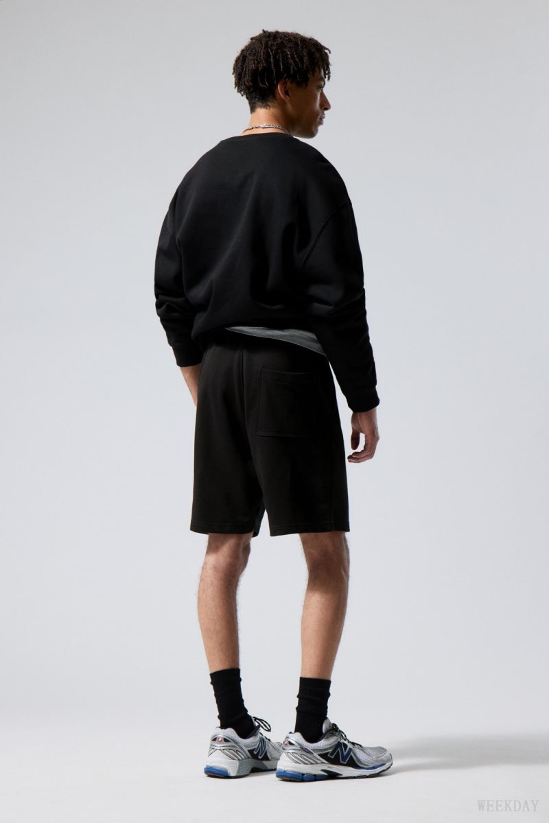 Black Weekday Standard Sweatshorts | ZDML9793