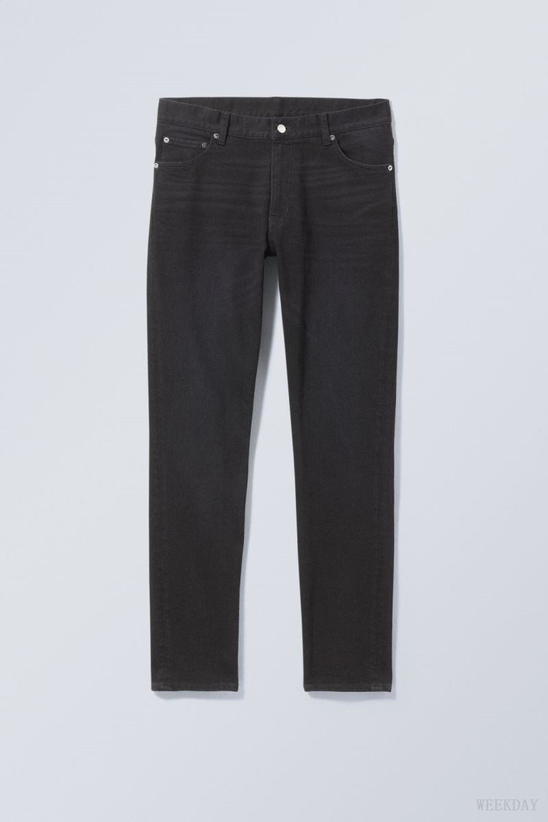 Black Weekday Sunday Slim Tapered Jeans | LPHE0494