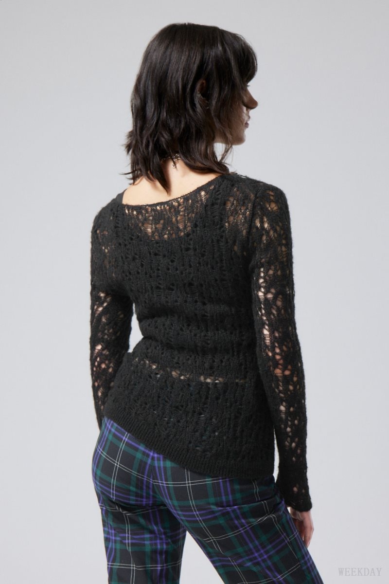 Black Weekday Teagan Sweater | BYOL2054