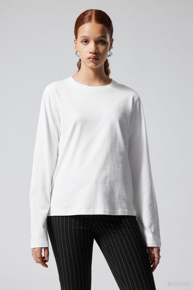 Black / White Weekday 2-pack Essence Standard Long Sleeves | QBBN1449