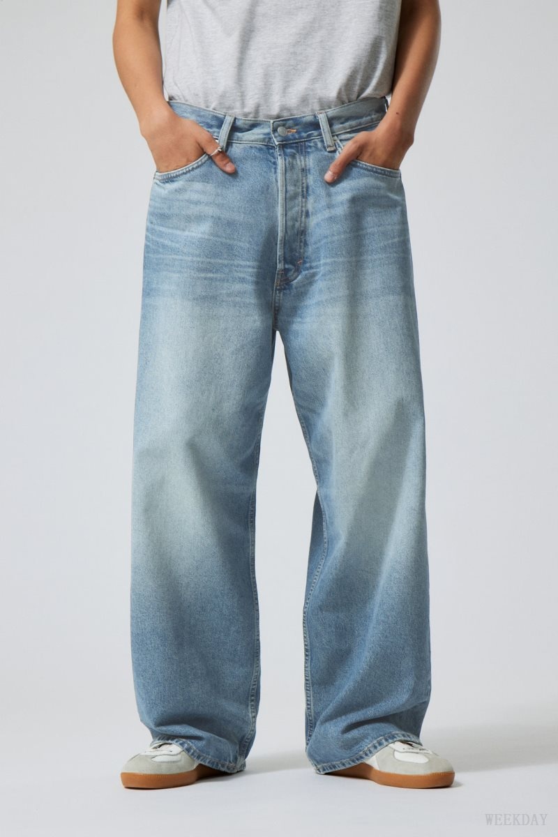 Blue Weekday Astro Loose Baggy Jeans | NYPA3244