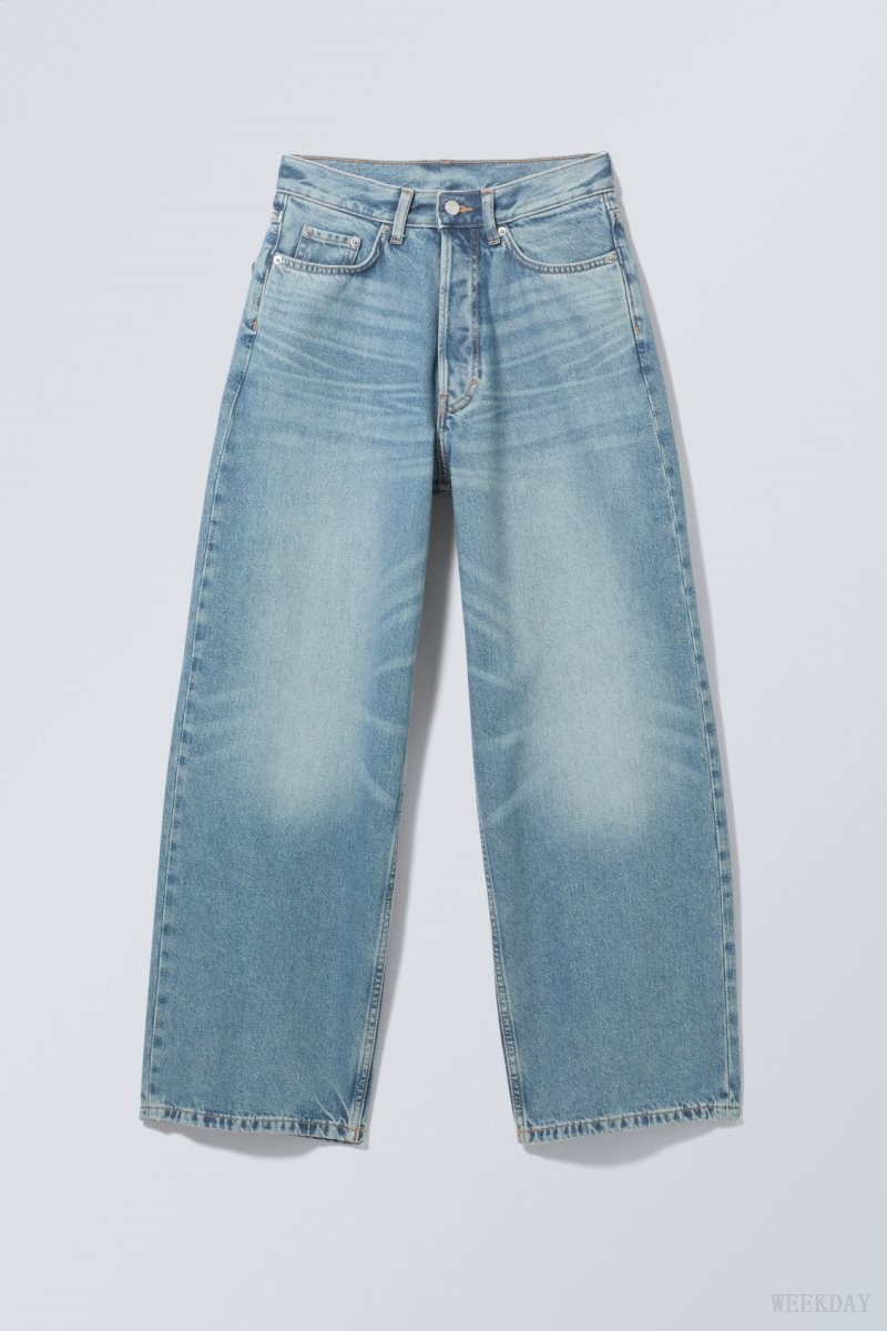 Blue Weekday Astro Loose Baggy Jeans | NYPA3244