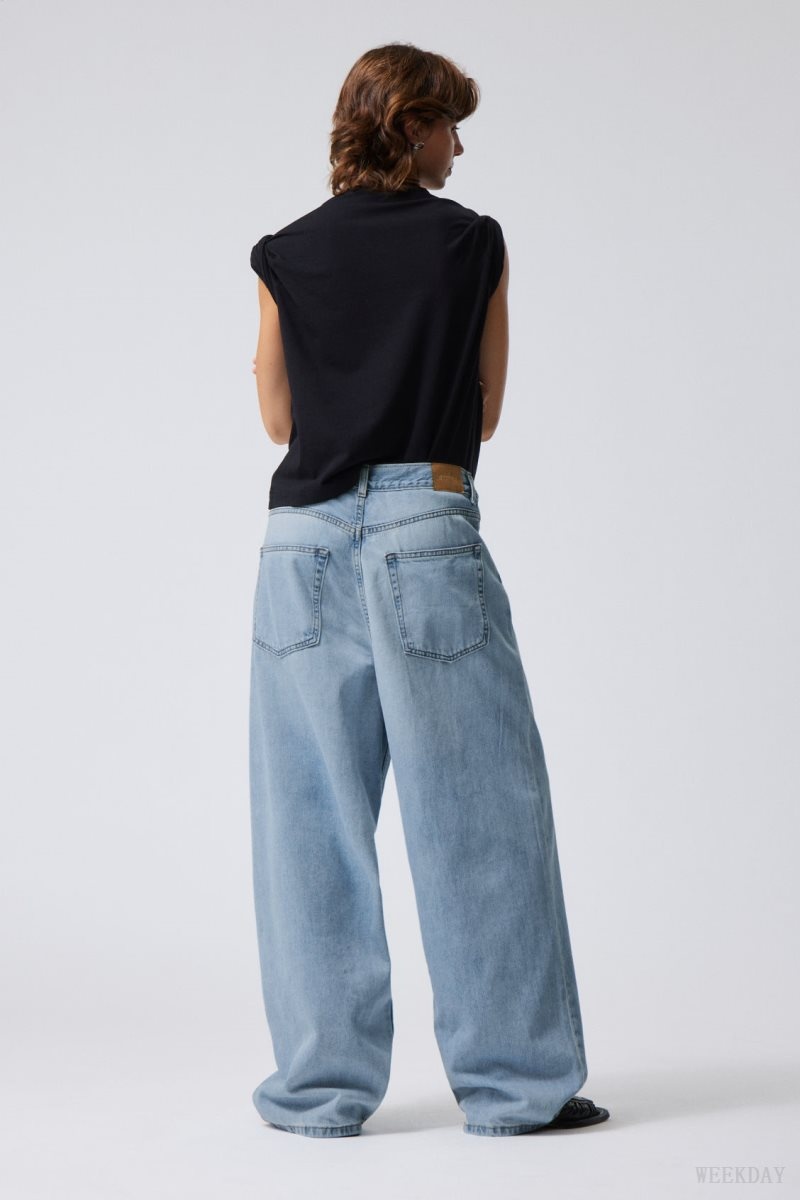 Blue Weekday Astro Loose Baggy Jeans | YOSS8540