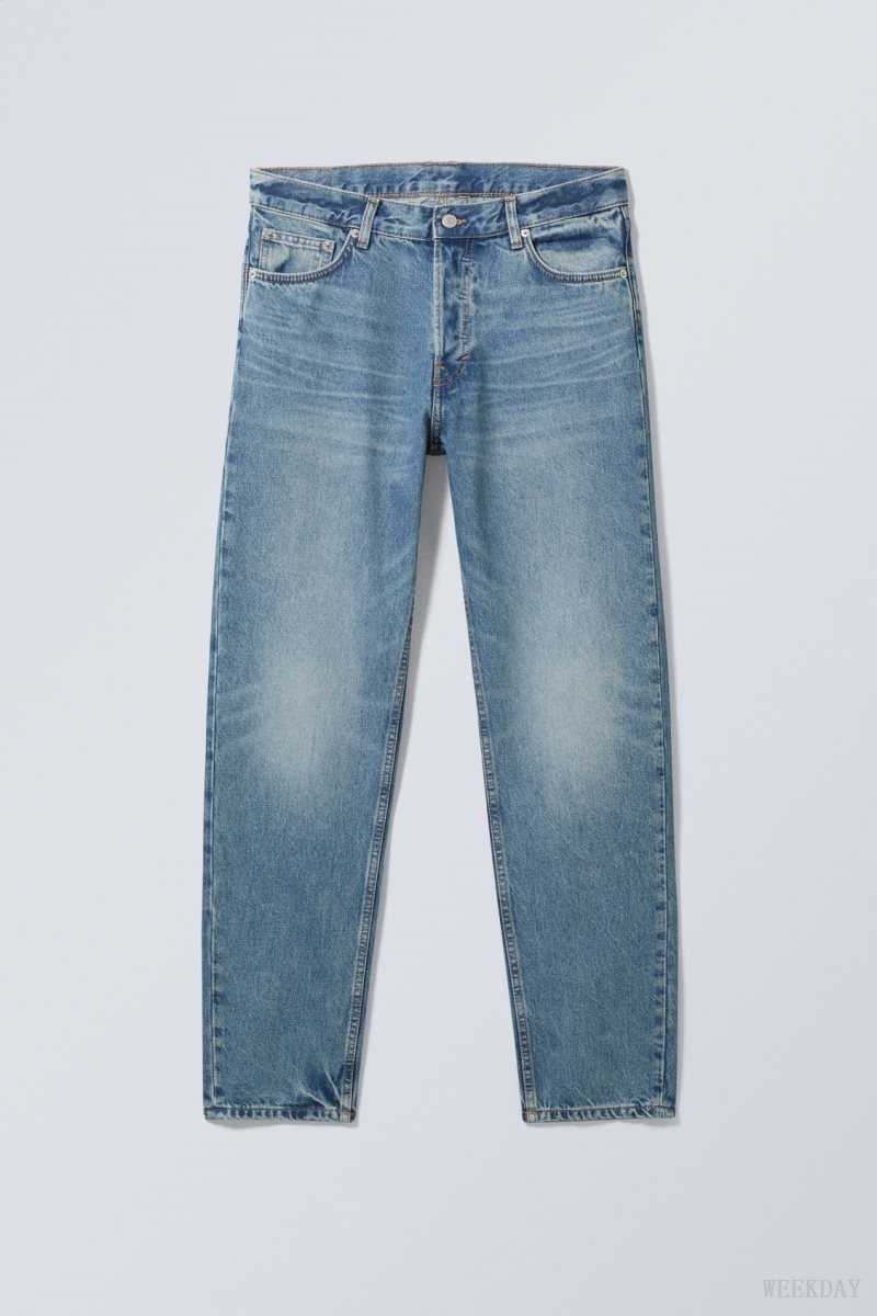 Blue Weekday Barrel Relaxed Tapered Jeans | LHCH2351