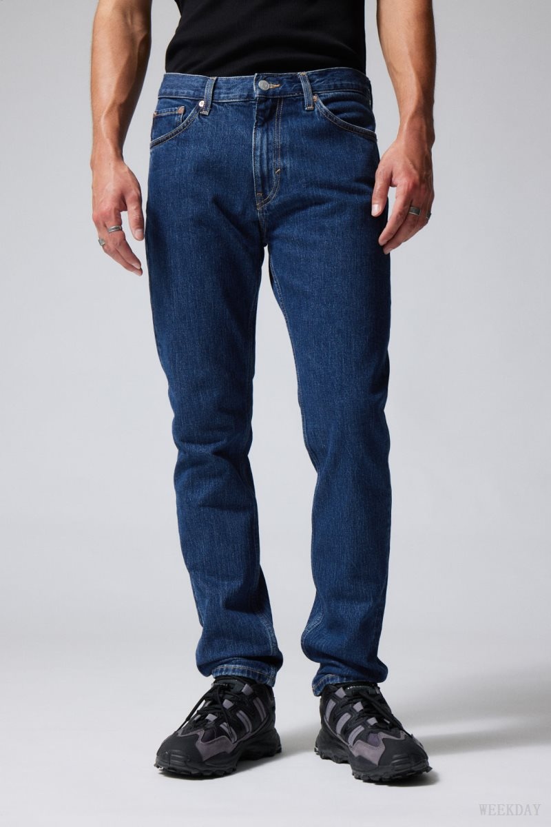 Blue Weekday Easy Regular Straight Jeans | IHEC4974