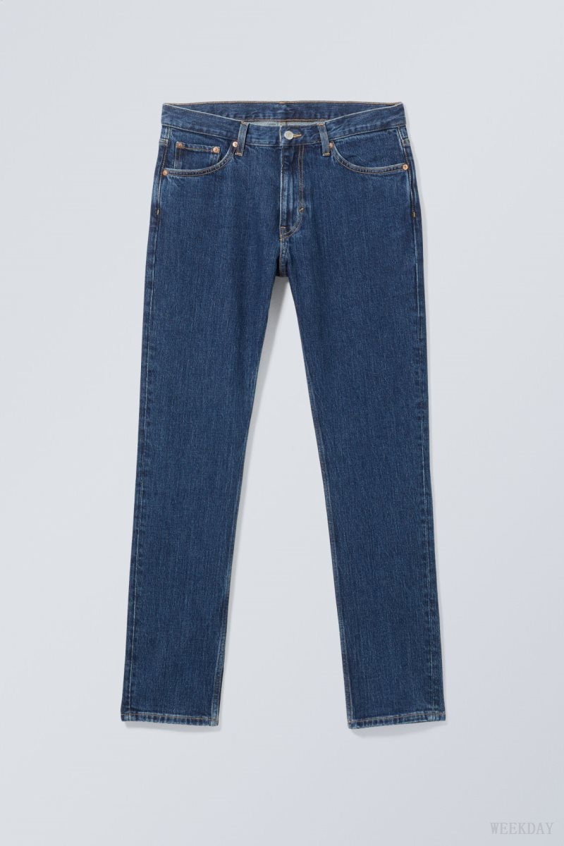 Blue Weekday Easy Regular Straight Jeans | IHEC4974