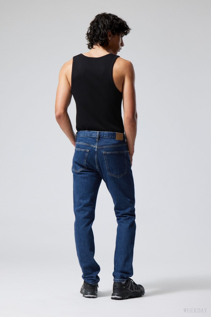 Blue Weekday Easy Regular Straight Jeans | IHEC4974