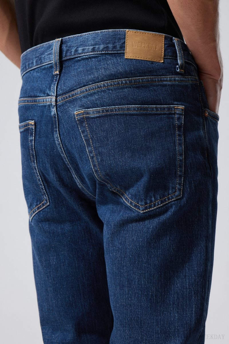 Blue Weekday Easy Regular Straight Jeans | IHEC4974