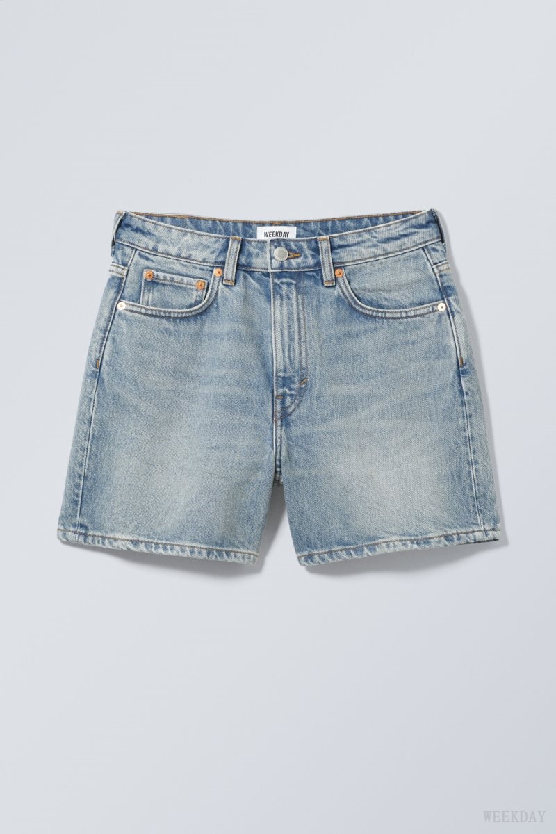 Blue Weekday Eya Denim Shorts | GXFY2984