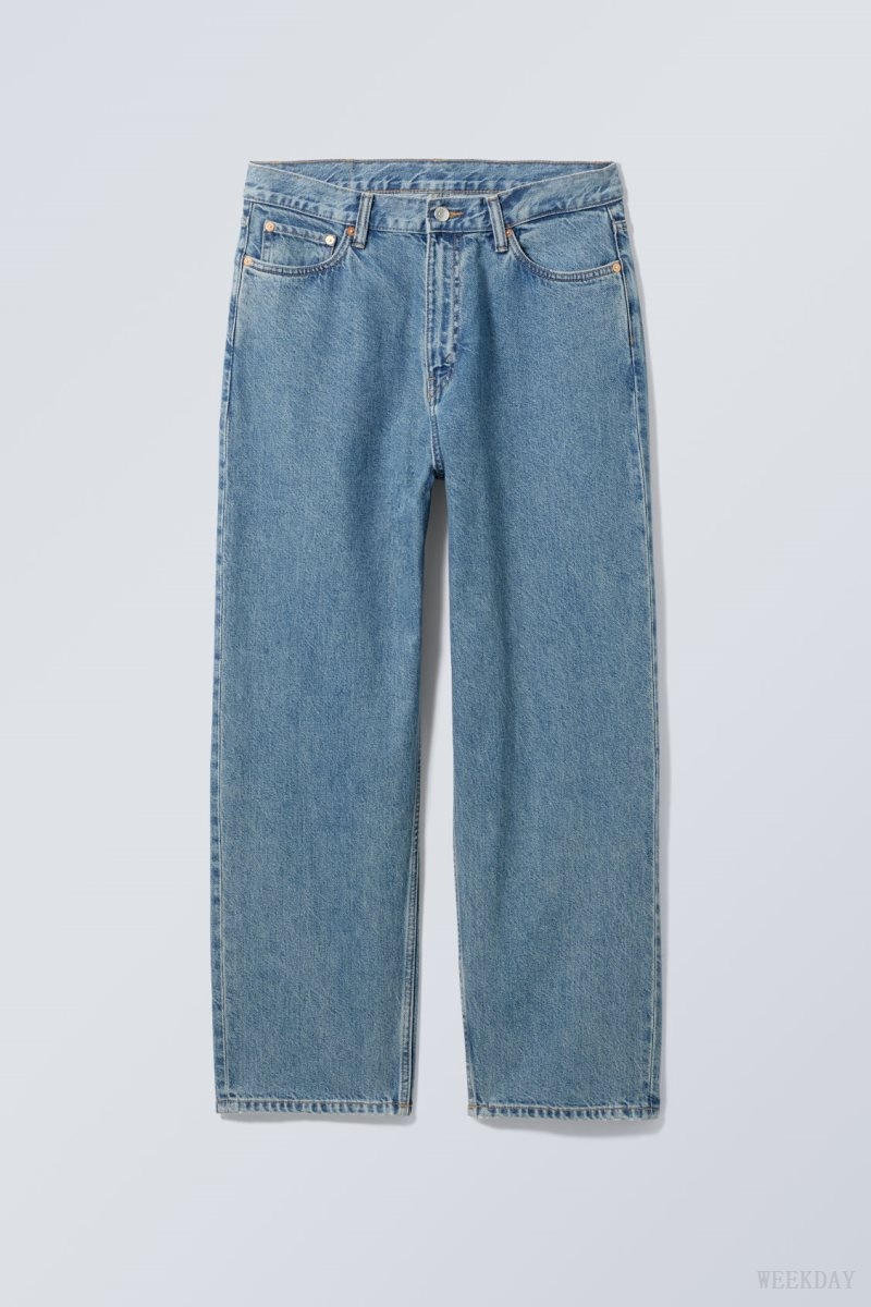 Blue Weekday Galaxy Loose Straight Jeans | OPQQ9060