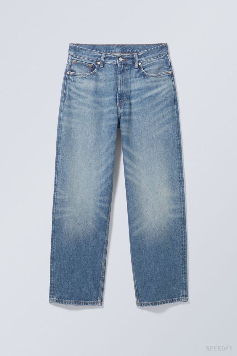 Blue Weekday Galaxy Loose Straight Jeans | BGBP4498