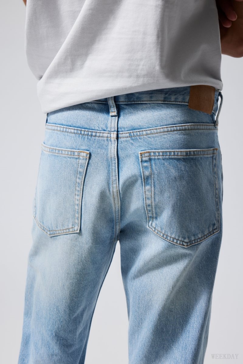 Blue Weekday Klean Regular Straight Jeans | NRTX2798