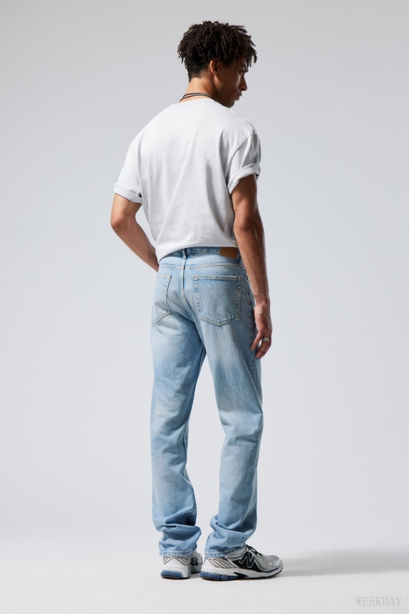 Blue Weekday Klean Regular Straight Jeans | NRTX2798