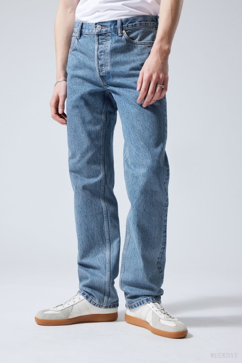 Blue Weekday Klean Regular Straight Jeans | PDRI6455