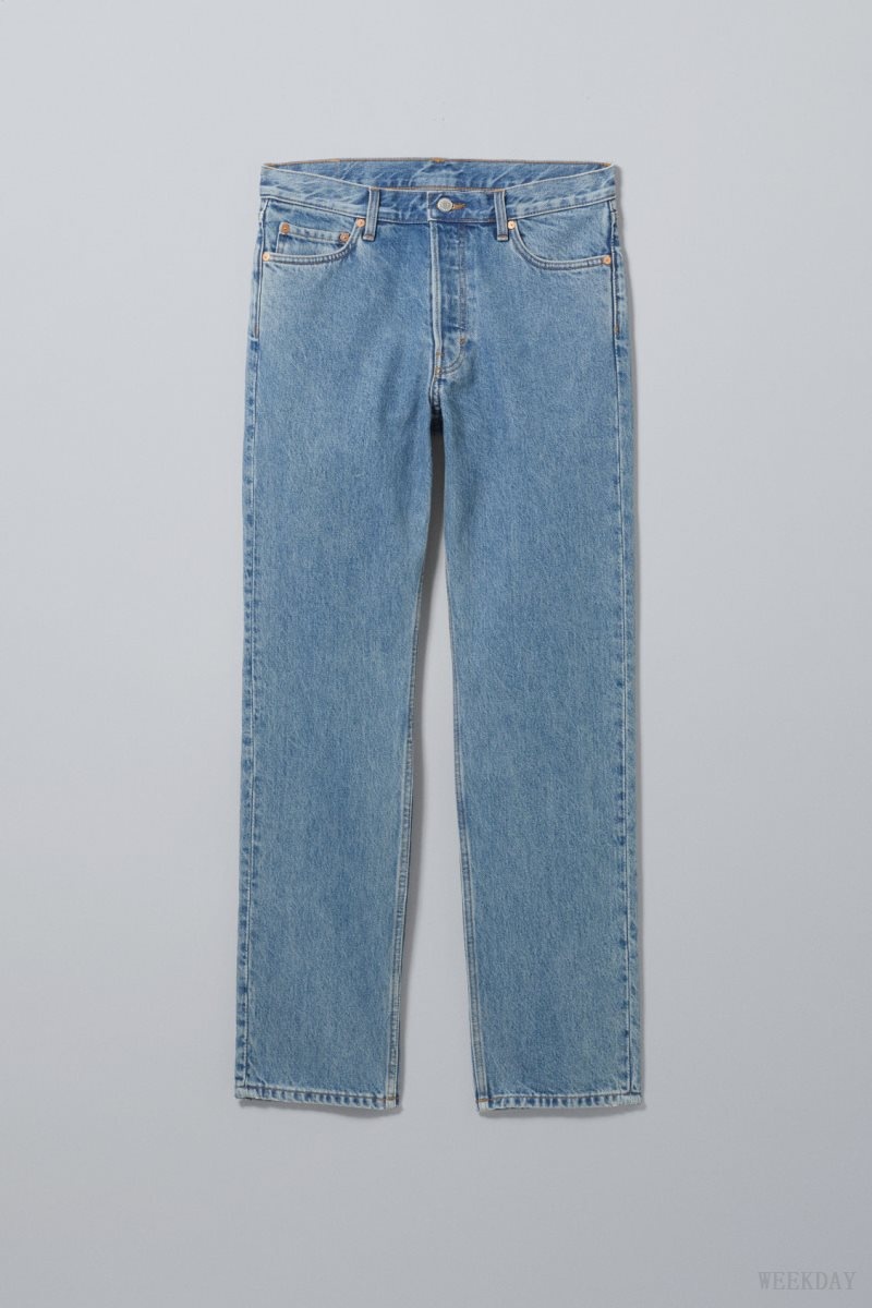 Blue Weekday Klean Regular Straight Jeans | PDRI6455