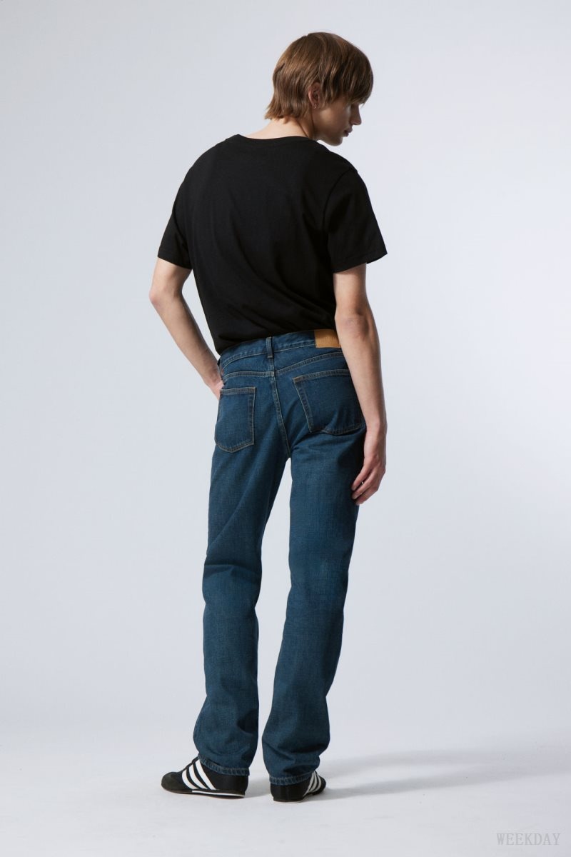 Blue Weekday Klean Regular Straight Jeans | NJUU7057