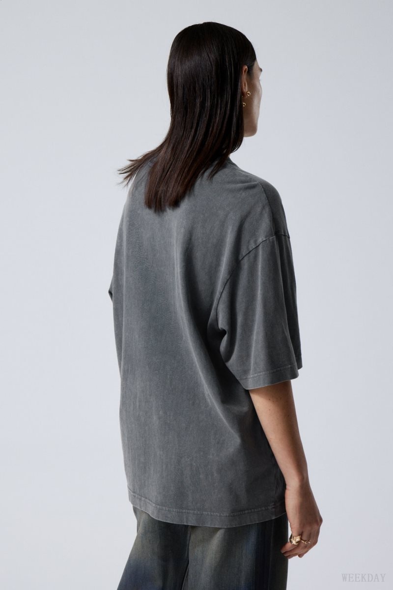 Blue Weekday Soft Oversized T-shirt | AWRI5756