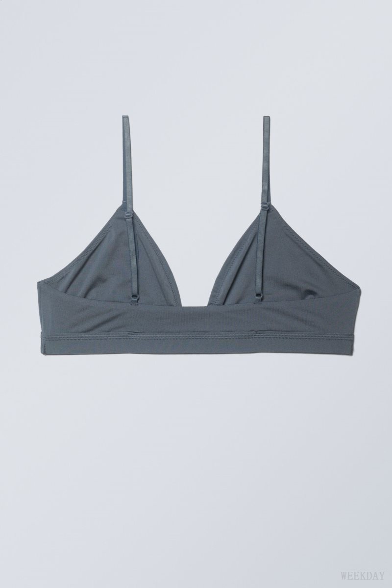 Blue Weekday Soft Triangle Bralette Soul | ETQP4772