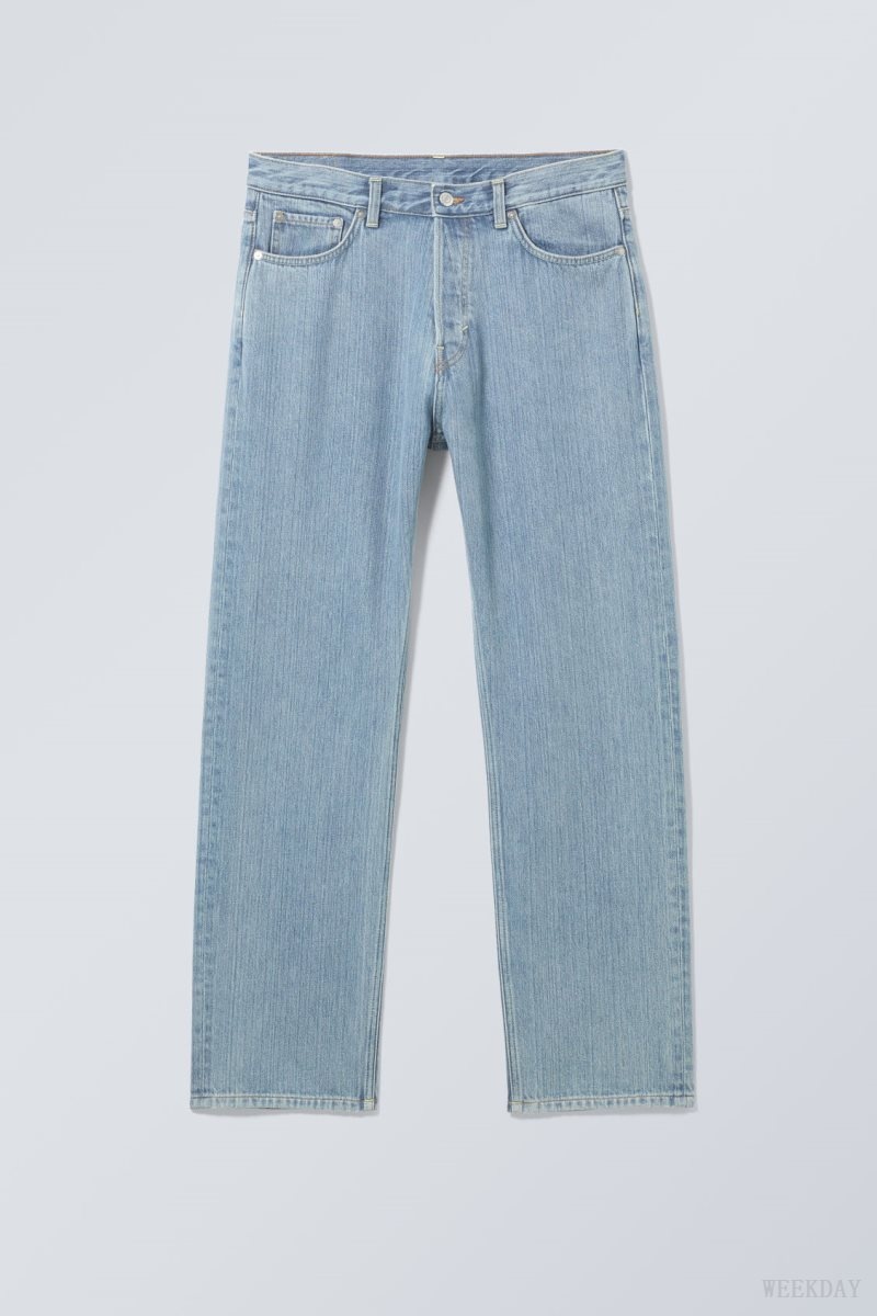 Blue Weekday Space Relaxed Straight Jeans | RSQB3871