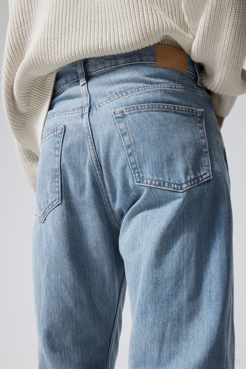 Blue Weekday Space Relaxed Straight Jeans | RSQB3871