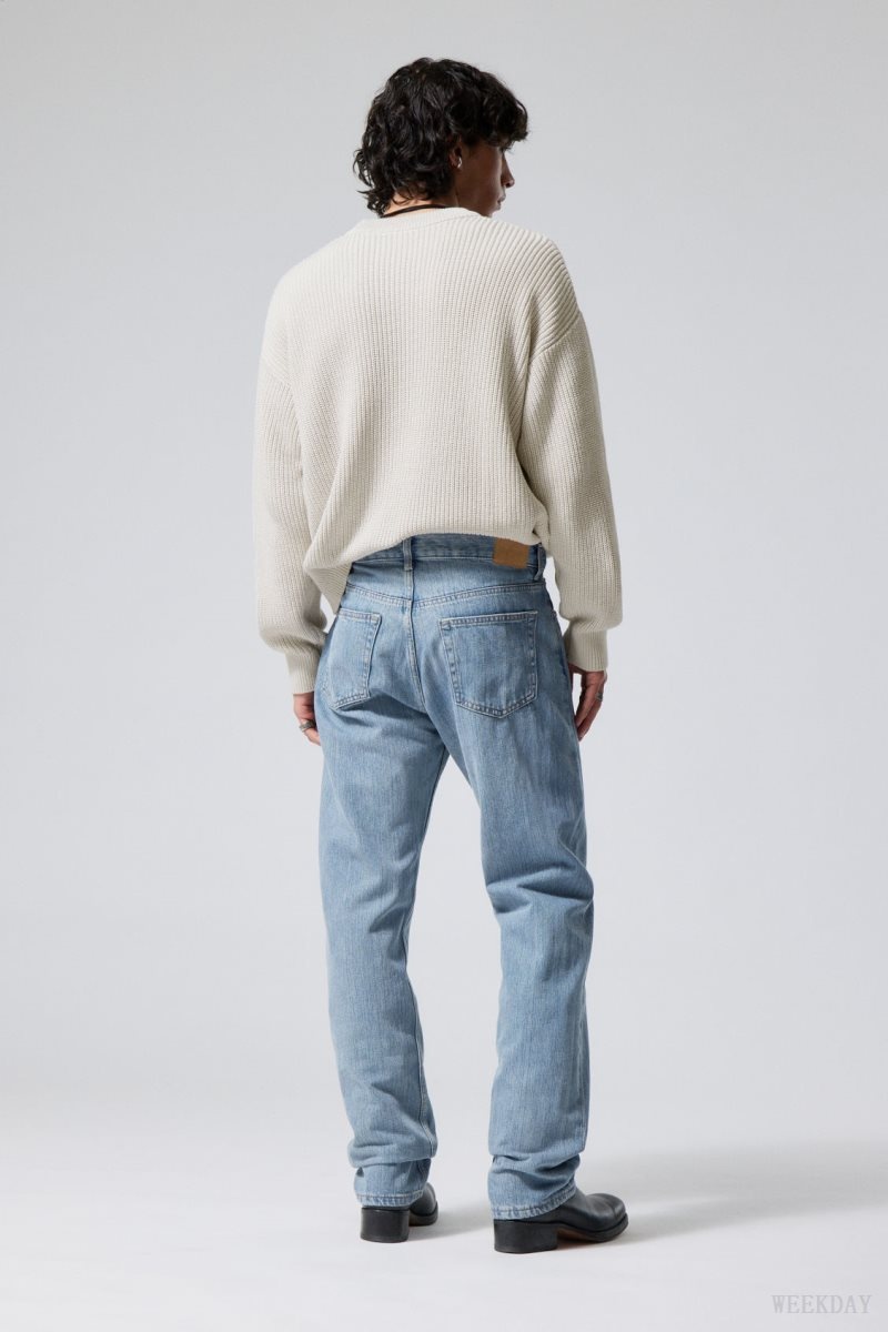 Blue Weekday Space Relaxed Straight Jeans | RSQB3871