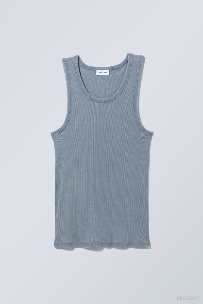 Blue Weekday Standard Tank Top | VNBW0760