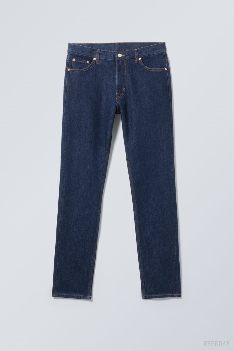 Blue Weekday Sunday Slim Tapered Jeans | UYOT3035