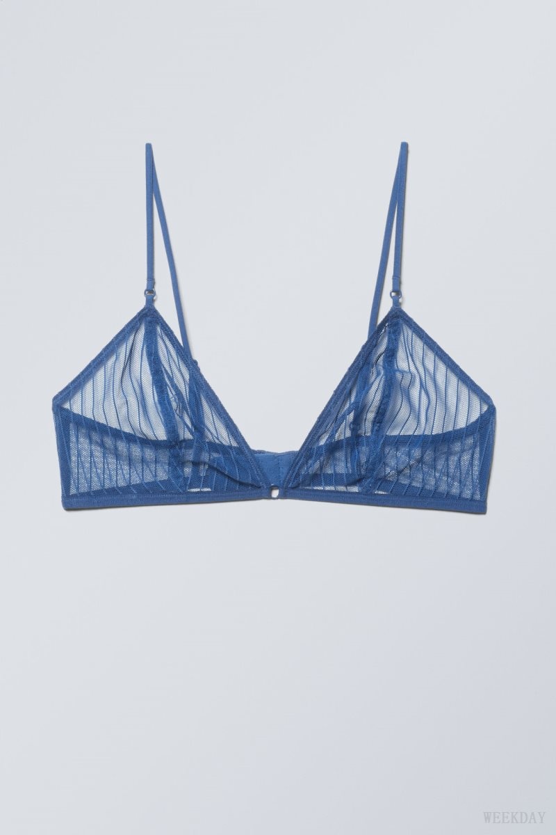 Blue Weekday Zelda Lace Bralette Bralette | CDVL8047