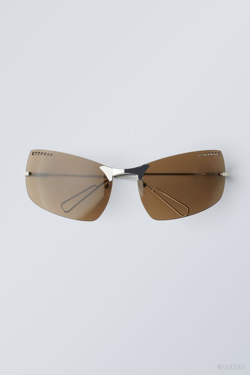 Brown Weekday Mile Sunglasses | JWNJ1872