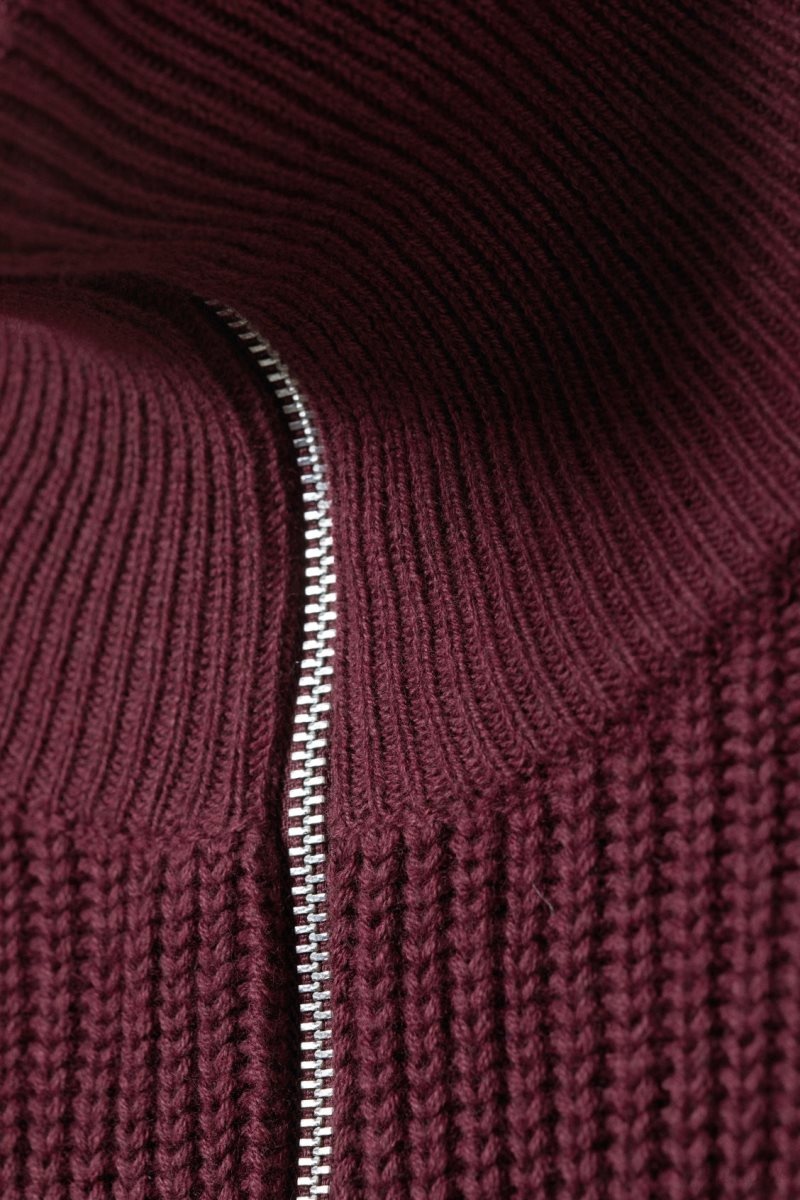 Burgundy Weekday Harry Wool Blend Sweater | CICE4540