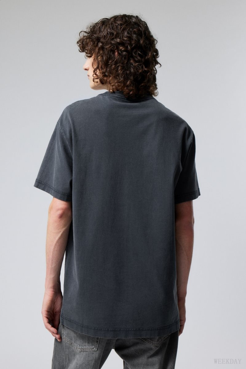 Dark Blue Weekday Oversized Heavyweight T-shirt | WWPN8020