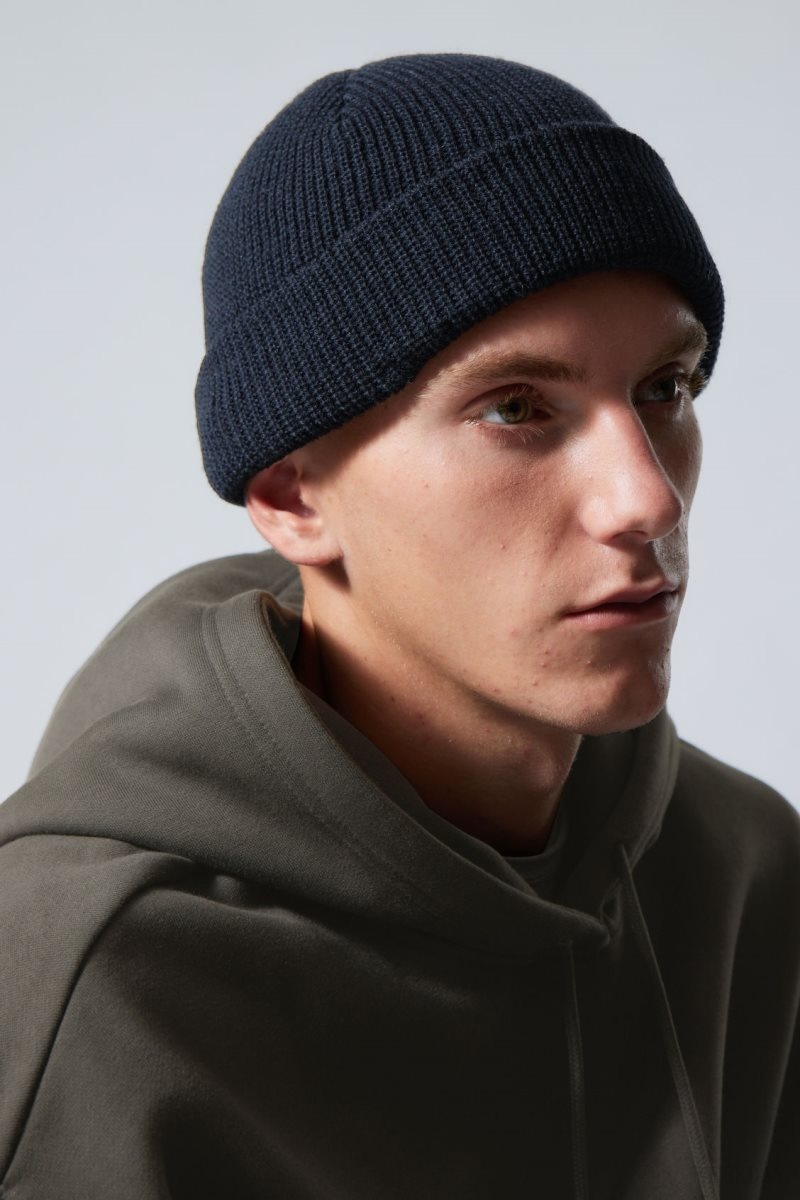 Dark Blue Weekday Stan Beanie | ITEA3658