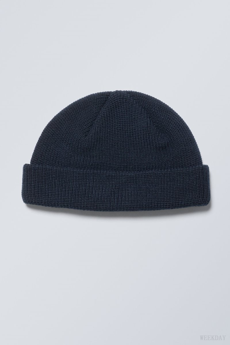 Dark Blue Weekday Stan Beanie | ITEA3658