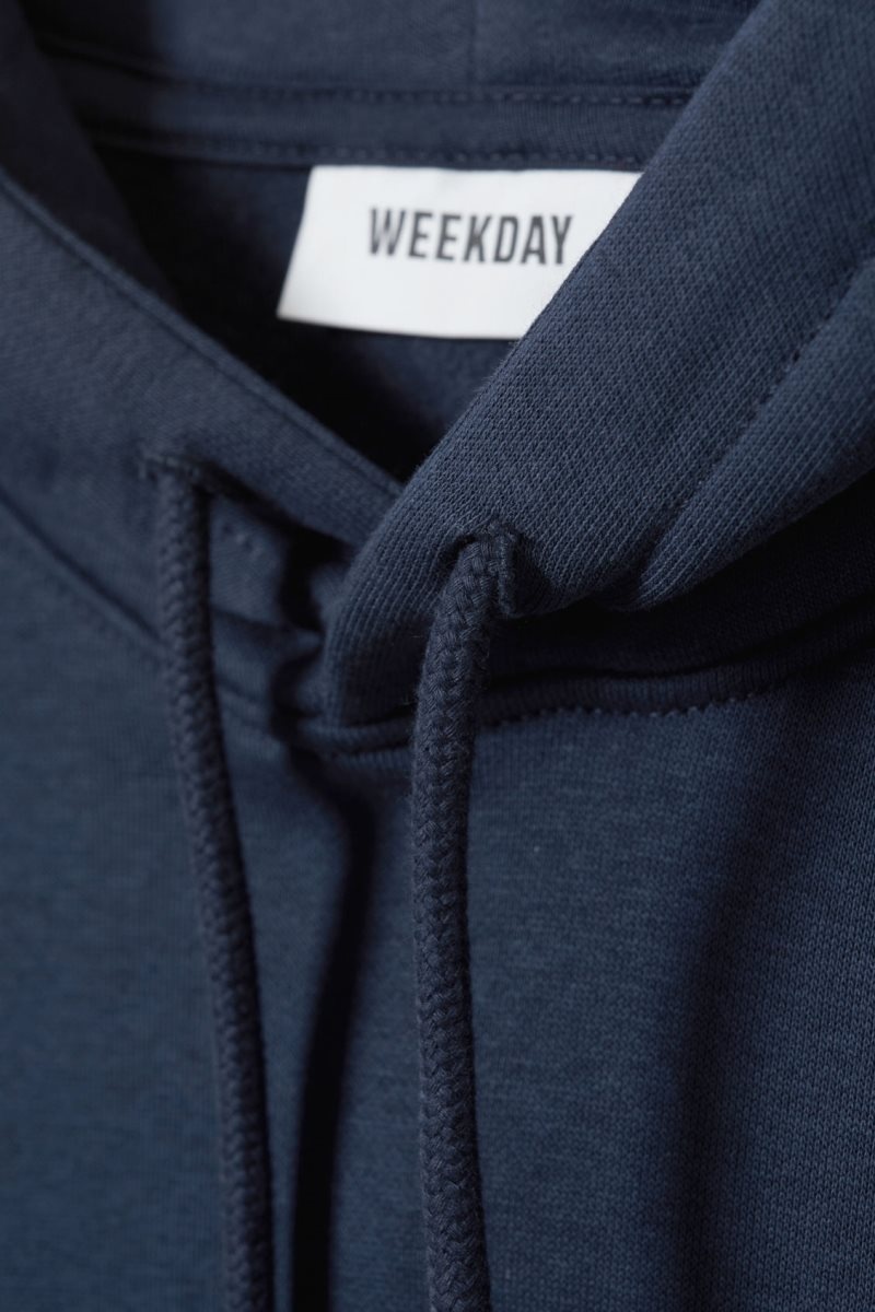 Dark Blue Weekday Standard Midweight Hoodie | IZCD3285