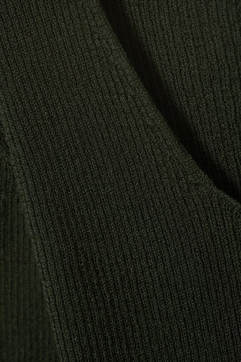 Dark Green Weekday Nadina Square Neck Sweater | COVE6079