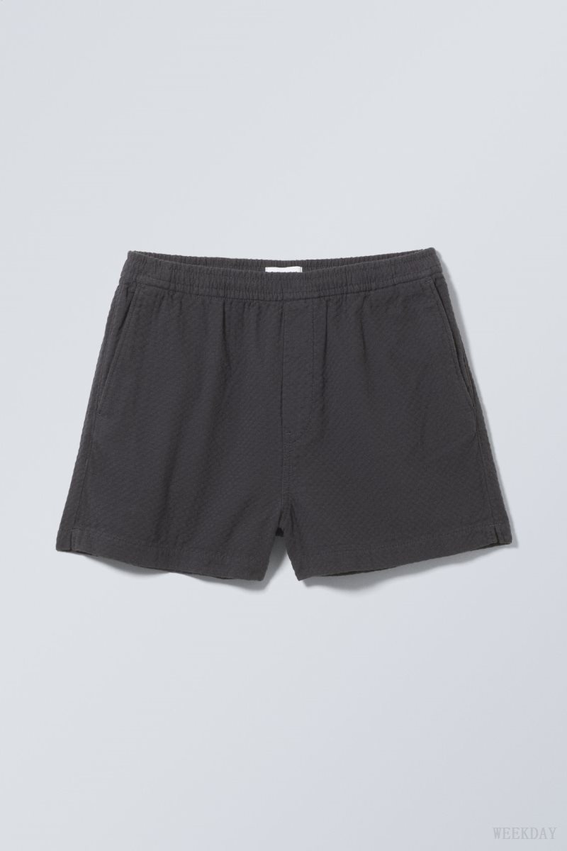 Dark Grey Weekday Alex Relaxed Shorts | FOPW1477