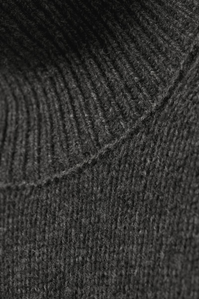 Dark Grey Weekday Maggie Wool Turtleneck | PEPU6818