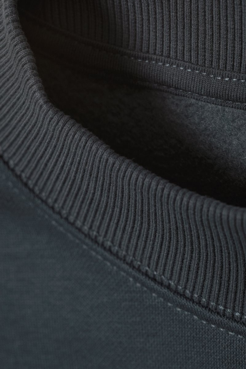 Dark Grey Weekday Relaxed Heavyweight Sweatshirt | RTQX6533