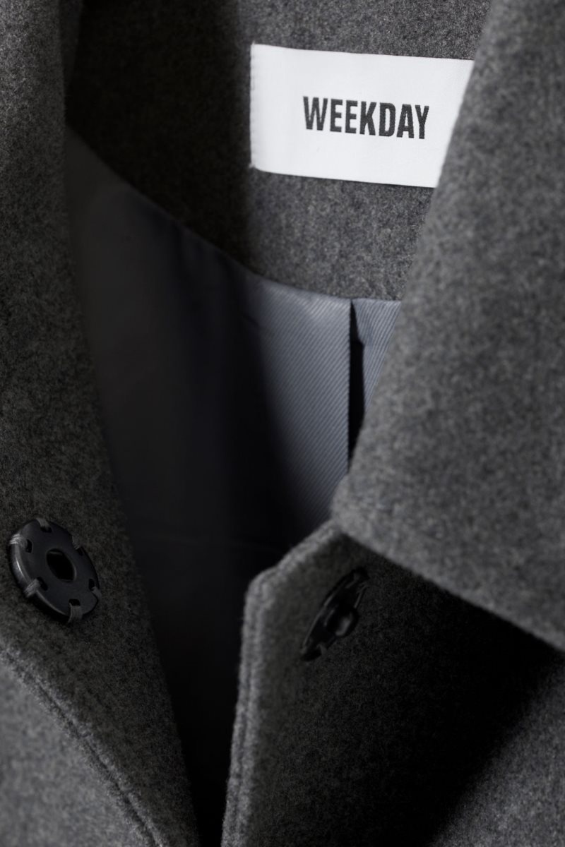 Dark Grey Weekday Tana Wool Blend Jacket | CYCI5091