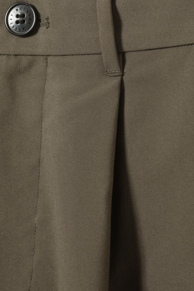 Dark Mole Weekday Uno Loose Suit Trousers | AYEP2462