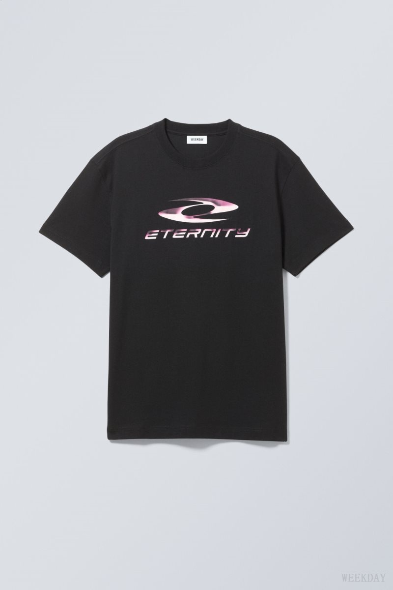 Eternity Weekday Oversized Graphic Printed T-shirt | JXCR6748