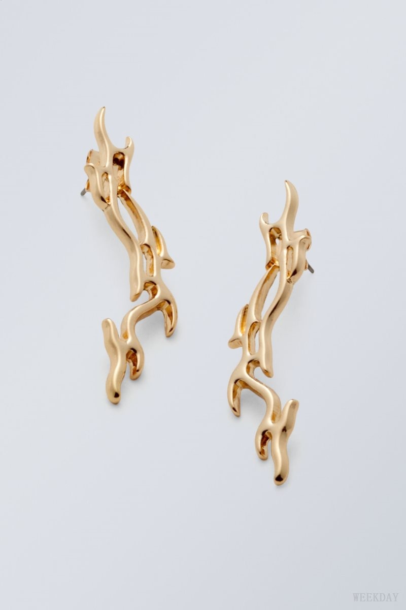 Gold Weekday Asta Earrings | IOGW9393